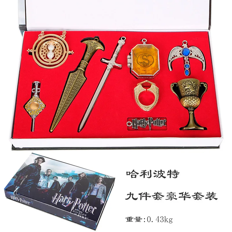 Harry Potter Time Adapter Crow Eagle Clan Holy Grail Triangular Nine-piece Set-
Harry Potter Time Adapter Crow Eagle Clan Holy Grail Triangular Nine-piece Set-