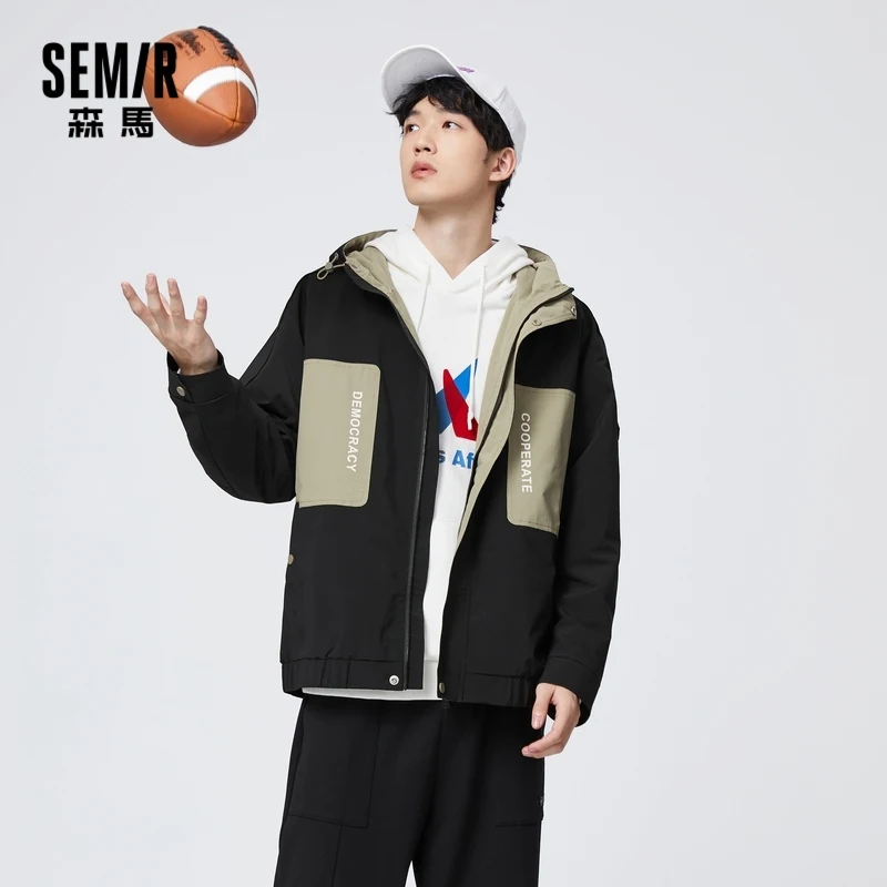 SEMIR Jacket Men Spring 2021 New Loose Hooded Jacket Trendy Hong Kong Fashion Brand Casual Korean Clothes
SEMIR Jacket Men Spring 2021 New Loose Hooded Jacket Trendy Hong Kong Fashion Brand Casual Korean Clothes
