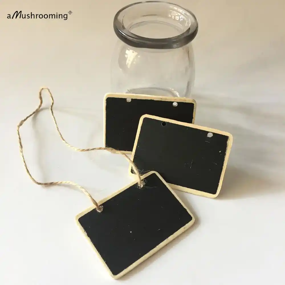 100x mini wood gift tag blackboard chalkboard gift tags weddings