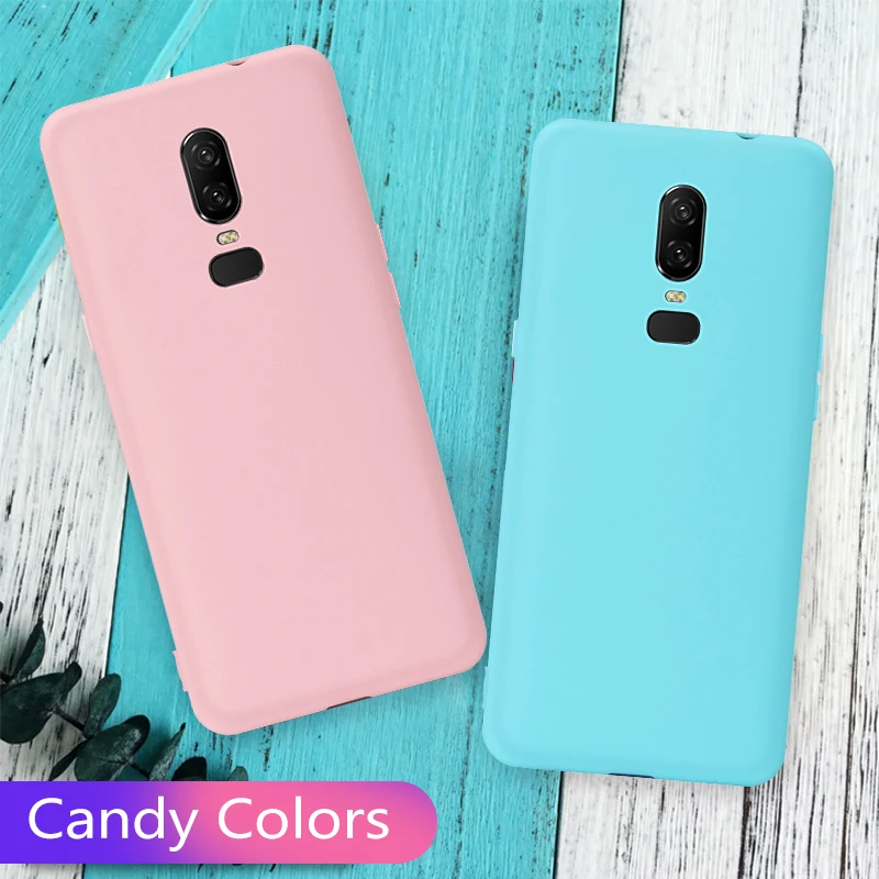 Candy Color Matte Case For Oneplus 5 T 5T 6 1+5 1+6 OnePlus6 One Plus 6T Solid color Silicone Back Cover Protection Bag Bumper |