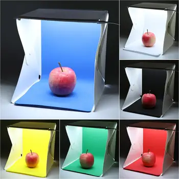 Tabletop Shooting Box 6 Backdrop Box Double LED Light Room Photo Photography Lighting Tent Kit
Tabletop Shooting Box 6 Backdrop Box Double LED Light Room Photo Photography Lighting Tent Kit