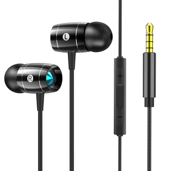 Universal Wired Headphones In-ear Noise Reduction Headsets Bass Metal Volume control Earphone For Mobile Phone PC MP3 Player
Universal Wired Headphones In-ear Noise Reduction Headsets Bass Metal Volume control Earphone For Mobile Phone PC MP3 Player