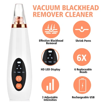Electric Blackhead Remover Facial Vacuum Point Noir Extractor Tool Cleaner Skin Care Facial Acne Pore Cleaner Face Household SPA
Electric Blackhead Remover Facial Vacuum Point Noir Extractor Tool Cleaner Skin Care Facial Acne Pore Cleaner Face Household SPA
