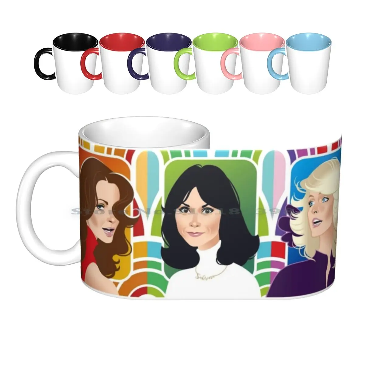 My Angels Ceramic Mugs Coffee Cups Milk Tea Mug Farrah Fawcett Kate Jackson Jaclyn Smiths Jill Munro Duncan Garrett Charlies |