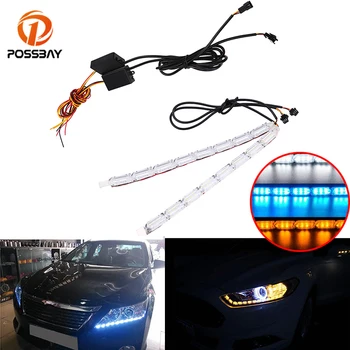POSSBAY Waterproof Car DRL Daytime Running Lights Flexible LED Turn Signal Light Luces Sequential Flow Switchback Headlight
POSSBAY Waterproof Car DRL Daytime Running Lights Flexible LED Turn Signal Light Luces Sequential Flow Switchback Headlight