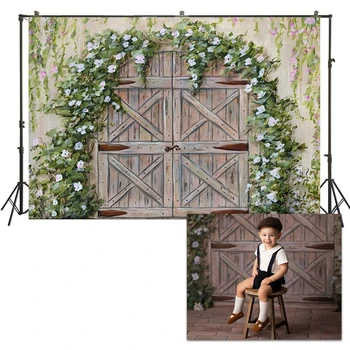 Barn Door White Floral Birthday Photography Backdrop Newborn Baby Portrait Photocall Photophone Photo Studio Background SM1096
Barn Door White Floral Birthday Photography Backdrop Newborn Baby Portrait Photocall Photophone Photo Studio Background SM1096