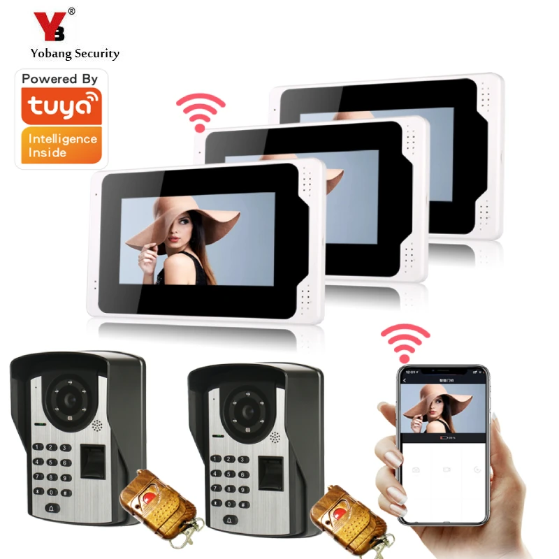 Видеодомофон Tuya APP, 7-дюймовый, Wi-Fi, видеодомофон, камера, 2-панельный Домашний домофон для виллы и частного дома, ИК, дневное и ночное видение
Видеодомофон Tuya APP, 7-дюймовый, Wi-Fi, видеодомофон, камера, 2-панельный Домашний домофон для виллы и частного дома, ИК, дневное и ночное видение