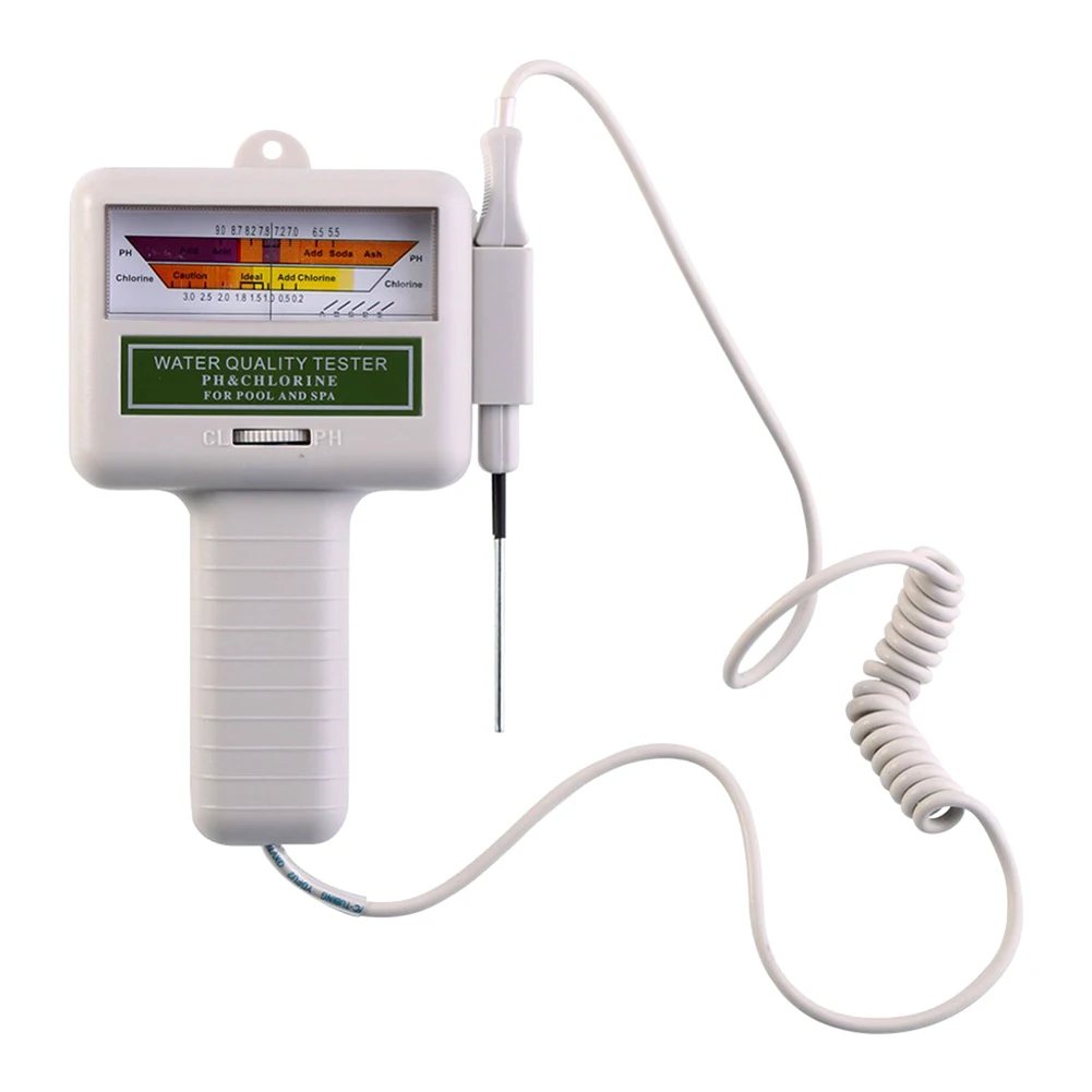 PC101 PH Meter Portable Measure Water Quality PH CL2 Chlorine Tester Level Meter PH Tester for Swimming Pool Spa Aquarium Hot
PC101 PH Meter Portable Measure Water Quality PH CL2 Chlorine Tester Level Meter PH Tester for Swimming Pool Spa Aquarium Hot