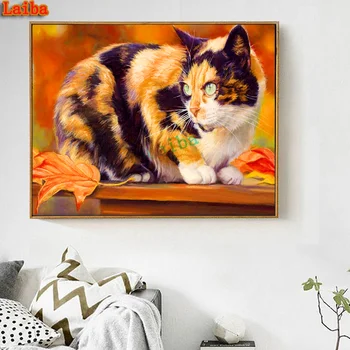 5D Diamond Embroidery Cat Full Square Round Diamond Painting Animal Cross Stitch Kit Needlework Rhinestones Art Home Wall Decor
5D Diamond Embroidery Cat Full Square Round Diamond Painting Animal Cross Stitch Kit Needlework Rhinestones Art Home Wall Decor