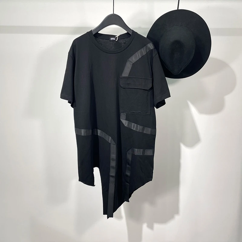 Men's Short-Sleeve T-Shirt Summer New Style Personality Irregular Splicing Fashion Youth Leisure Loose Large Size Jacket
Men's Short-Sleeve T-Shirt Summer New Style Personality Irregular Splicing Fashion Youth Leisure Loose Large Size Jacket