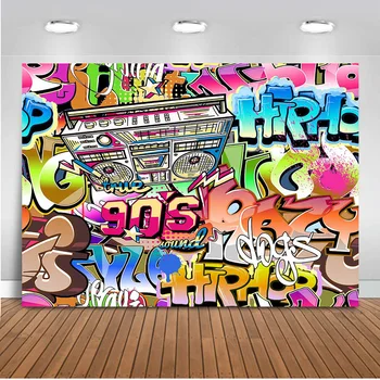 Neoback Photography Backdrop 90's party Hip Hop Graffiti Wall Background for Photo Studio Back to 90s Birthday Party Decoration 
Neoback Photography Backdrop 90's party Hip Hop Graffiti Wall Background for Photo Studio Back to 90s Birthday Party Decoration