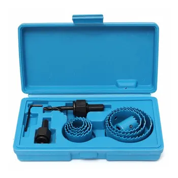 11pcs Durable CUTTING SET Center Drill Carbon Steel 19-64MM Various Size Kit Tools Set Extension Rod DIY Hole Saws With Box 
11pcs Durable CUTTING SET Center Drill Carbon Steel 19-64MM Various Size Kit Tools Set Extension Rod DIY Hole Saws With Box