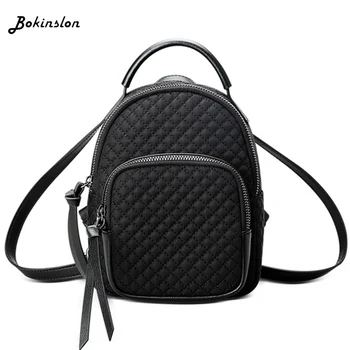 Bokinslon Multifunctional Backpack Fashion Women Single Casual Rhombus Black Bag Female Backpack 
Bokinslon Multifunctional Backpack Fashion Women Single Casual Rhombus Black Bag Female Backpack