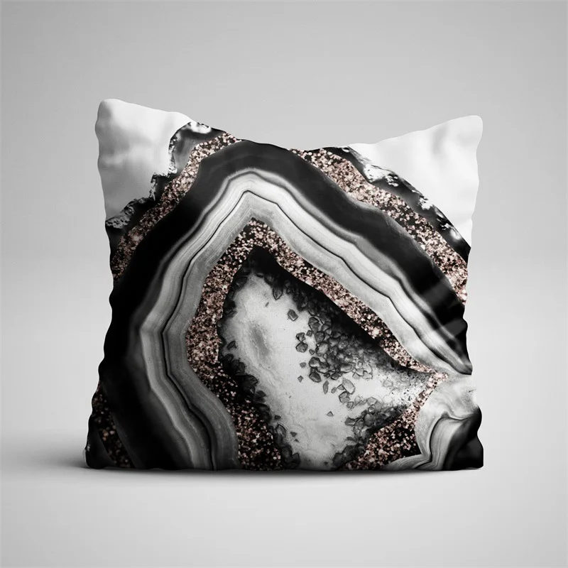 Yaapeet 1pc Agate Marble Printed Cushion Decorative Polyester Black White Cushion Cover Europe Brief Throw Pillow Case for Sofa
Yaapeet 1pc Agate Marble Printed Cushion Decorative Polyester Black White Cushion Cover Europe Brief Throw Pillow Case for Sofa