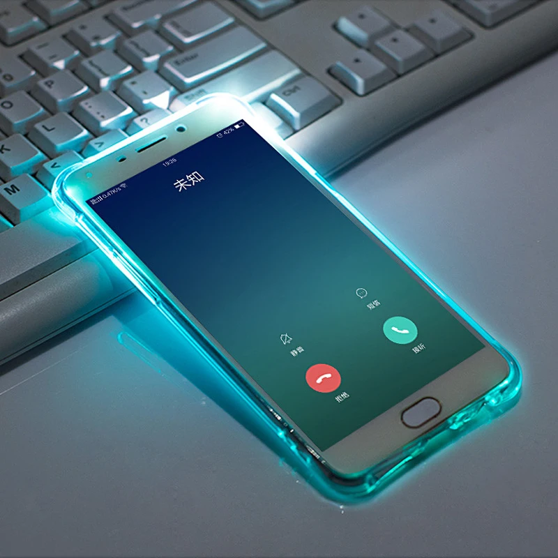 

Incoming flashing phone cases Suitable for HUAWEI P30 Lite mate20Pro nova3 4 honor10 ,TPU Transparent shell Anti-fall phone case