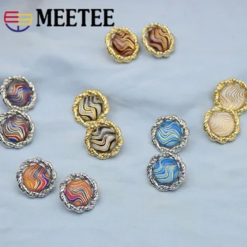 Meetee 50/100pcs 15mm Fashion Round Resin Decoration Buttons Alloy Shank Button DIY Apparel Sewing Scrapbooking AccessoriesCN090 
Meetee 50/100pcs 15mm Fashion Round Resin Decoration Buttons Alloy Shank Button DIY Apparel Sewing Scrapbooking AccessoriesCN090