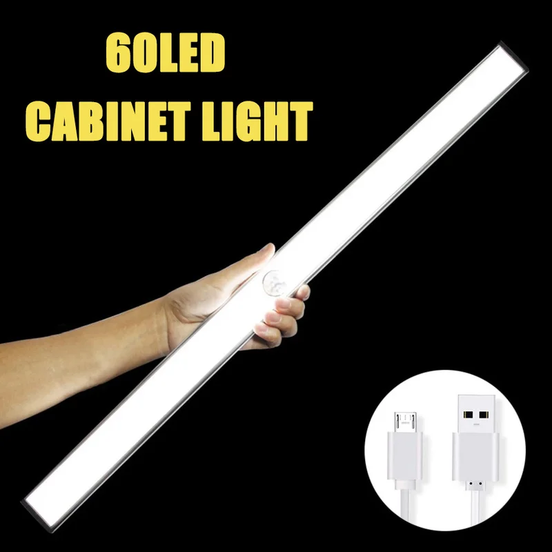 60LEDs PIR LED Motion Sensor Light Cupboard Wardrobe Bed Lamp LED Under Cabinet Night Light For Closet Stairs Kitchen
60LEDs PIR LED Motion Sensor Light Cupboard Wardrobe Bed Lamp LED Under Cabinet Night Light For Closet Stairs Kitchen