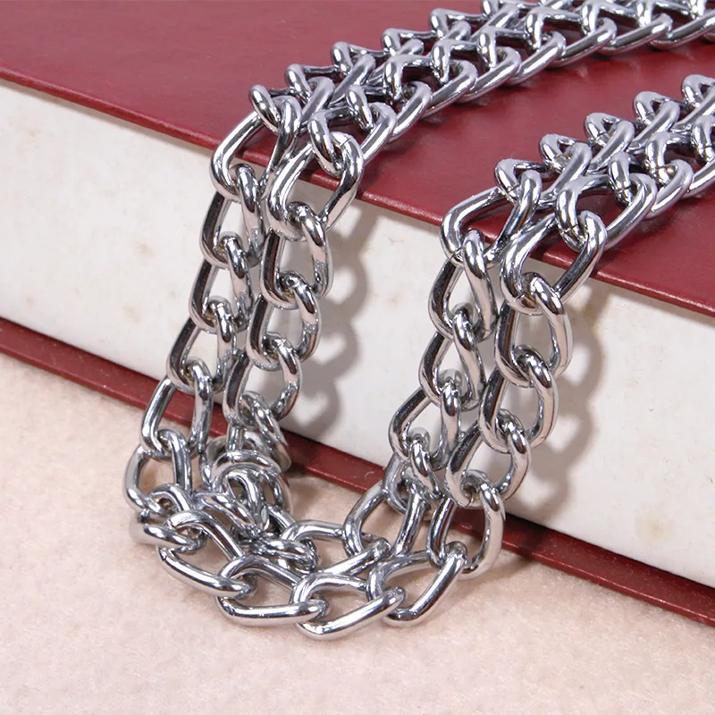Sleeves Button-Shaped Pet Stainless Steel Double Row Chain Double Coils gou xiang lian Neck Ring Small Large Dog Usable xun gou
Sleeves Button-Shaped Pet Stainless Steel Double Row Chain Double Coils gou xiang lian Neck Ring Small Large Dog Usable xun gou