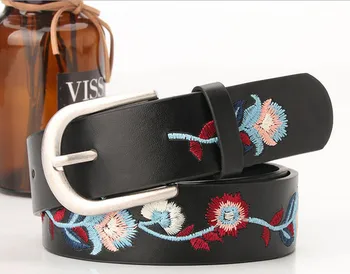 2020 new embroidery flower decoration ladies matte silver buckle retro classic Chinese style jeans belt 
2020 new embroidery flower decoration ladies matte silver buckle retro classic Chinese style jeans belt