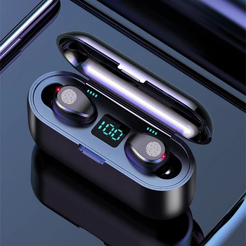 Wireless Earphone Bluetooth F9TWS with LED Display 2000mAh Power Bank Headset With Microphone
Wireless Earphone Bluetooth F9TWS with LED Display 2000mAh Power Bank Headset With Microphone