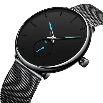Waterproof Minimalist Men's Fashion Ultra Thin Watches Simple Men Business Thin Mesh Strap Belt Quartz Sports Watch Men Clock
Waterproof Minimalist Men's Fashion Ultra Thin Watches Simple Men Business Thin Mesh Strap Belt Quartz Sports Watch Men Clock