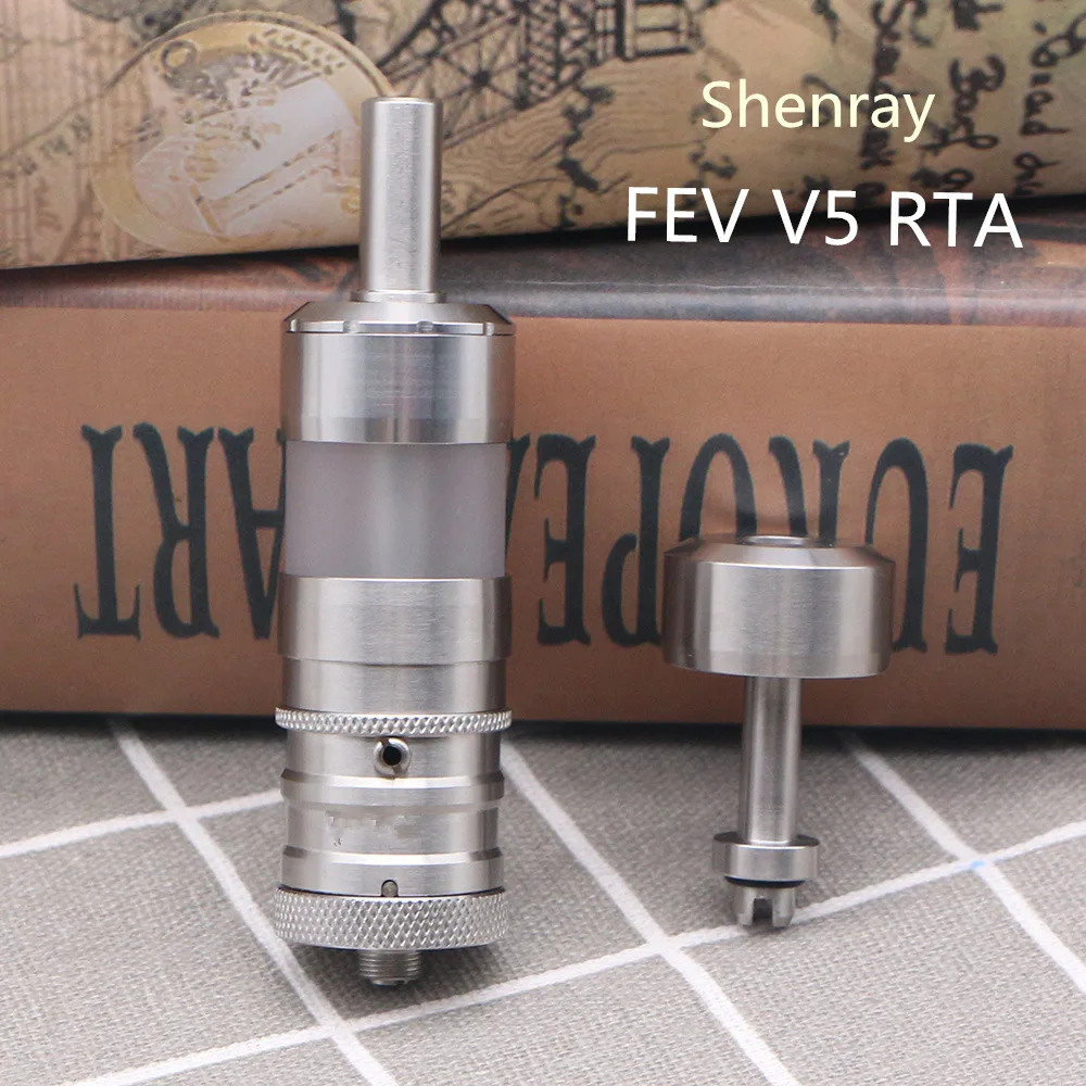 Shenray FEV V5 RTA Atomizer Electronic Cigarette 6ml 23mm Mech Rebuildable Tank for 510 Box Mod Battery from FEV V4.5 Vapor Vape
Shenray FEV V5 RTA Atomizer Electronic Cigarette 6ml 23mm Mech Rebuildable Tank for 510 Box Mod Battery from FEV V4.5 Vapor Vape