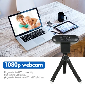 Laptop Desktop Tripod HD 1080P Web Camera Webcam Built-in Microphone for For Home/Office Web Cam fit for all Social Software
Laptop Desktop Tripod HD 1080P Web Camera Webcam Built-in Microphone for For Home/Office Web Cam fit for all Social Software