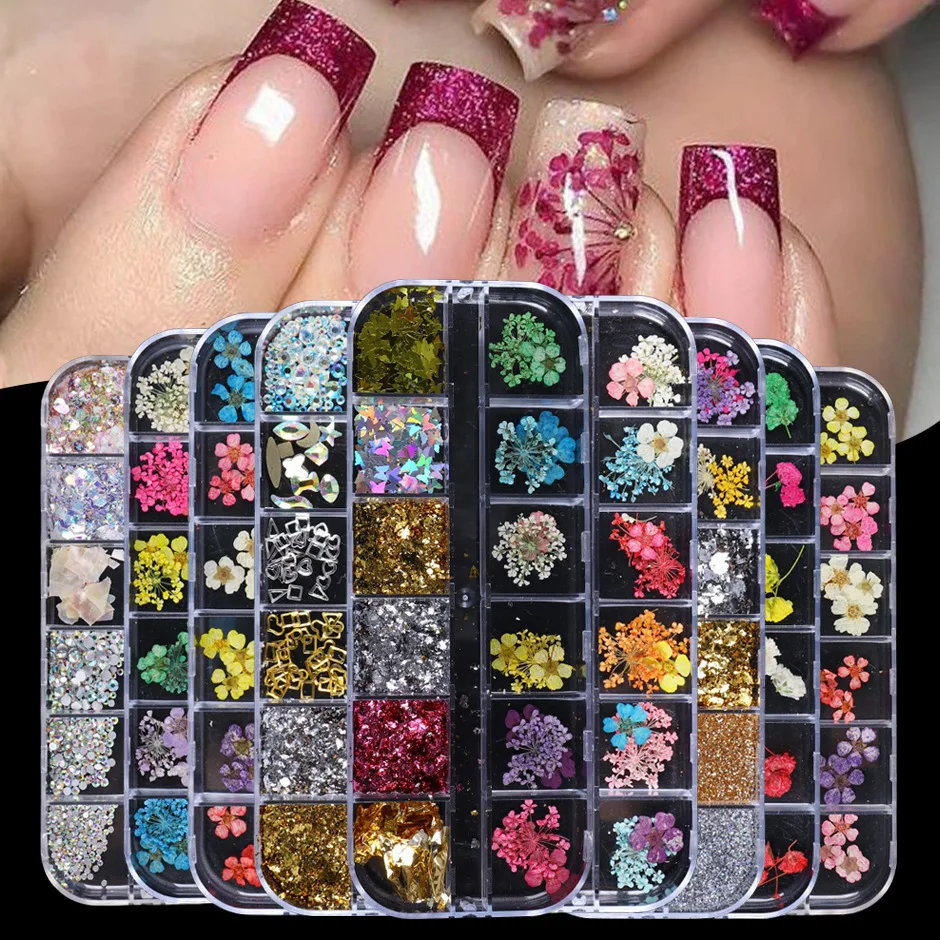 Mix Dried Flowers Nail Decorations Jewelry Natural Floral Leaf Stickers 3D Nail Art Designs Eternal flower Dried flower drill
Mix Dried Flowers Nail Decorations Jewelry Natural Floral Leaf Stickers 3D Nail Art Designs Eternal flower Dried flower drill