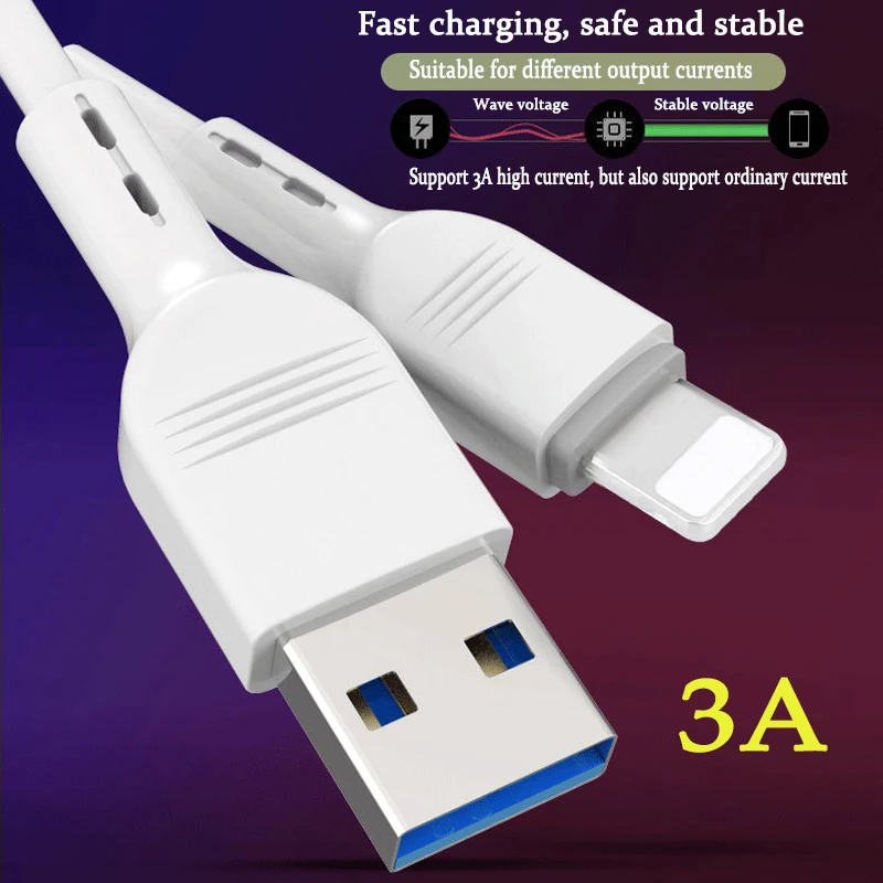 3A fast charge data cable for iPhone X 7 8plus does not play window mobile phone data cable 3A fast charge iPad charging cable
3A fast charge data cable for iPhone X 7 8plus does not play window mobile phone data cable 3A fast charge iPad charging cable