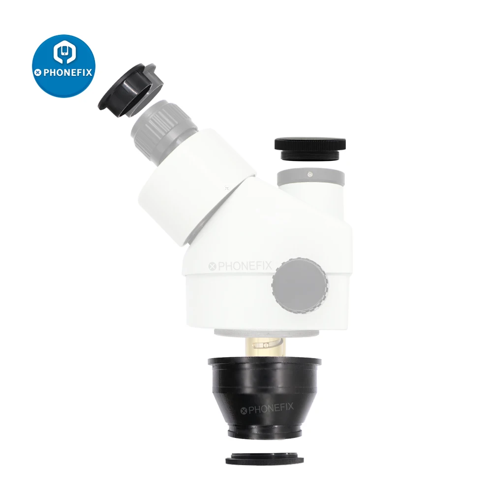 Фото 7X-45X 3.5X-90X Trinocular Microscopio Head Adapter For Phone PCB Soldering Repair Industrial Video Microscope Accessories | Инструменты