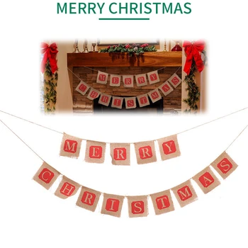 Merry Christmas Burlap Bunting Banner Linen Garland Christmas Dinner Party Decorations For Home New Year Party Supplies navidad
Merry Christmas Burlap Bunting Banner Linen Garland Christmas Dinner Party Decorations For Home New Year Party Supplies navidad