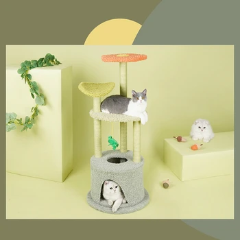 Cat Flower House Climbing Rack Cat Tree Cat Nest Integrated Cat Jumping Platform Through The Sky Pillar For Cat
Cat Flower House Climbing Rack Cat Tree Cat Nest Integrated Cat Jumping Platform Through The Sky Pillar For Cat