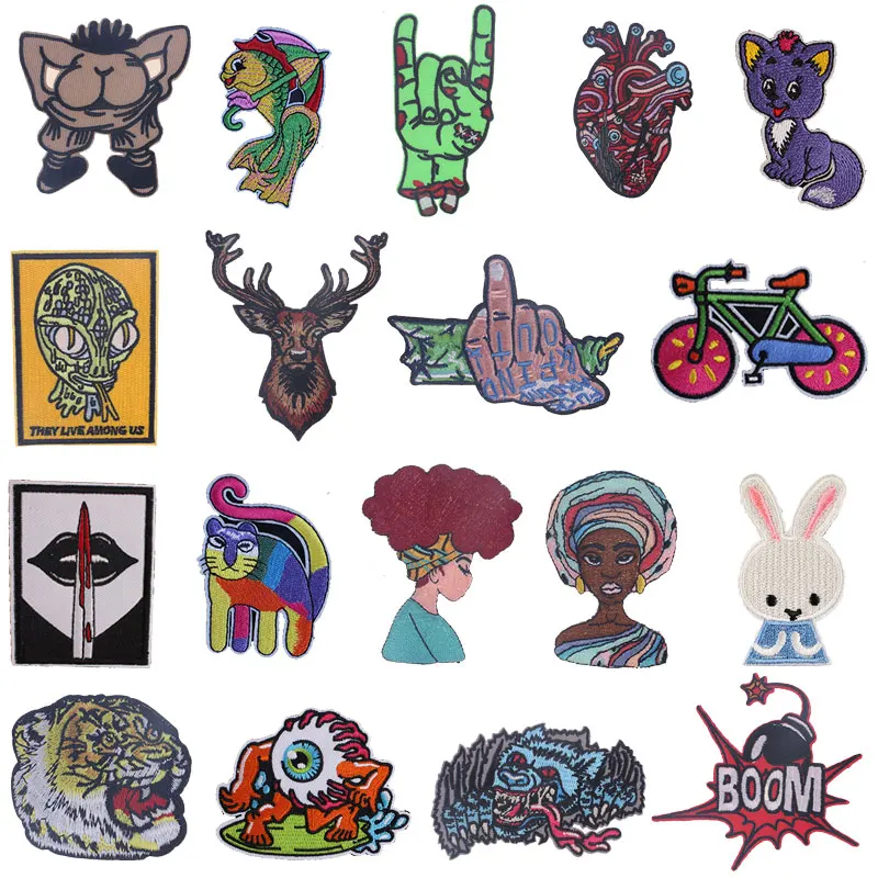 Iron On Animal Embroidered Patch Boy Girl For Clothes Heat Transfer Stickers Applique Embroidered Sew on Cloth Fabric Badges
Iron On Animal Embroidered Patch Boy Girl For Clothes Heat Transfer Stickers Applique Embroidered Sew on Cloth Fabric Badges