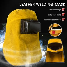 Leather Welding Mask Welding Hood Helmet with Auto Darkening Filter Lens Flip-Type Cover Heat Resistant Splash Proof
Leather Welding Mask Welding Hood Helmet with Auto Darkening Filter Lens Flip-Type Cover Heat Resistant Splash Proof