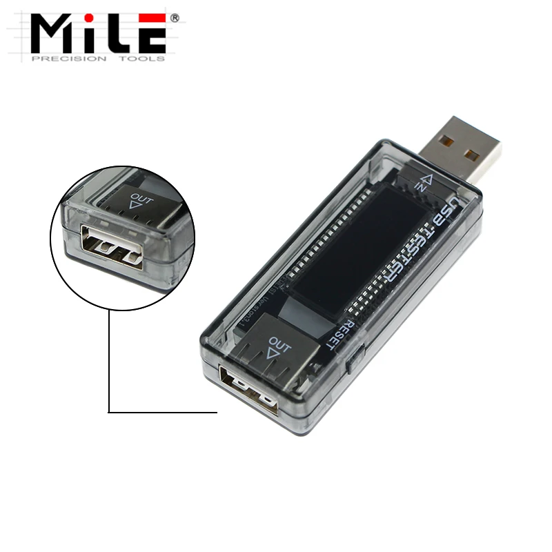 MILE Digital USB Detector LCD Voltage Current Voltmeter Ammeter Capacity Tester Power Bank Charger Indicator
MILE Digital USB Detector LCD Voltage Current Voltmeter Ammeter Capacity Tester Power Bank Charger Indicator