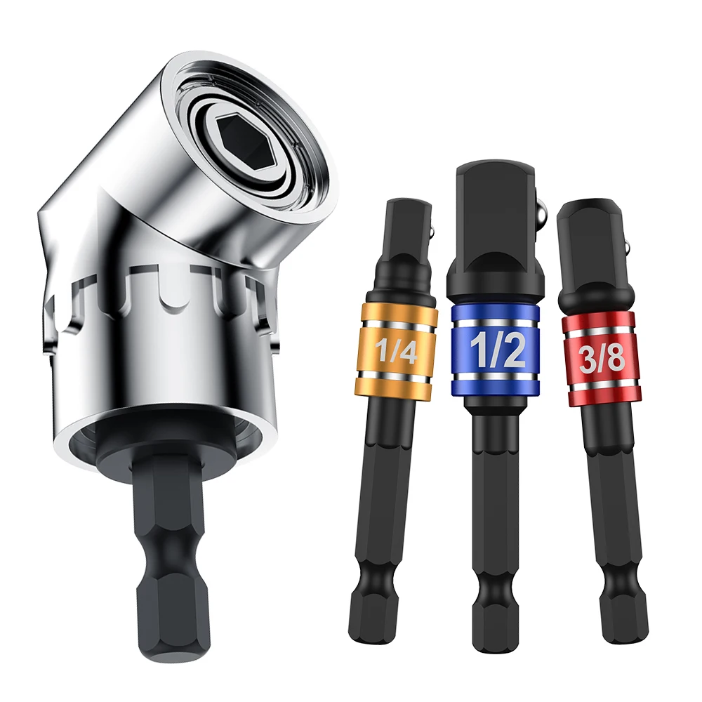 105 Degree Right Angle Drill Extension Screwdriver Set Impact Drills Driver Bit Set Extension Socket Adapter Hex Shank Driver
105 Degree Right Angle Drill Extension Screwdriver Set Impact Drills Driver Bit Set Extension Socket Adapter Hex Shank Driver