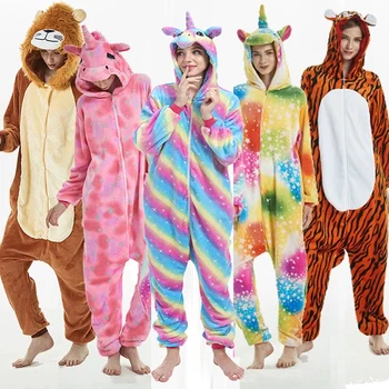 Kigurumi Unicorn Pajama Adult Animal Licorne Onesie Women Men Flannel Pijama Boys Girls Winter Pajamas Suit Couple Sleepwear 
Kigurumi Unicorn Pajama Adult Animal Licorne Onesie Women Men Flannel Pijama Boys Girls Winter Pajamas Suit Couple Sleepwear