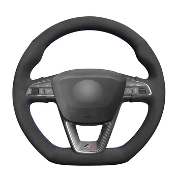 Black Synthetic Suede Steering Wheel Cover for Seat Leon Cupra R 2013-2019 Ibiza Cupra 2016-2019 Ateca FR 2016-2019
Black Synthetic Suede Steering Wheel Cover for Seat Leon Cupra R 2013-2019 Ibiza Cupra 2016-2019 Ateca FR 2016-2019
