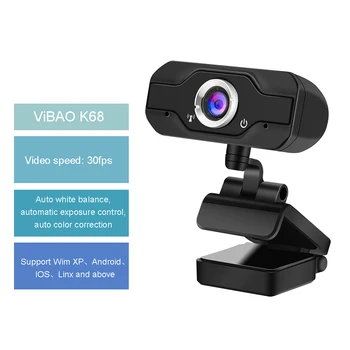 Webcam 1080P K68 High Definition Fixedfocus Webcam USB 2.0 Play Web Cam, Widescreen Video Web Camera with Microphone
Webcam 1080P K68 High Definition Fixedfocus Webcam USB 2.0 Play Web Cam, Widescreen Video Web Camera with Microphone