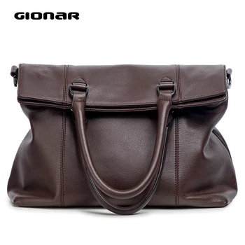 GIONAR Genuine Real Soft Leather Handbag Top-handle Tote Bag Vintage Dark Brown Hand Bag Vertical Crossbody Shoulder Bag
GIONAR Genuine Real Soft Leather Handbag Top-handle Tote Bag Vintage Dark Brown Hand Bag Vertical Crossbody Shoulder Bag