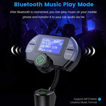Dab Bluetooth Fm Transmitter,Wireless Radio Adapter Hands-Free Car Kit with Display, Qc3.0 and Smart 2.1A Usb Ports, Aux Input/O
Dab Bluetooth Fm Transmitter,Wireless Radio Adapter Hands-Free Car Kit with Display, Qc3.0 and Smart 2.1A Usb Ports, Aux Input/O
