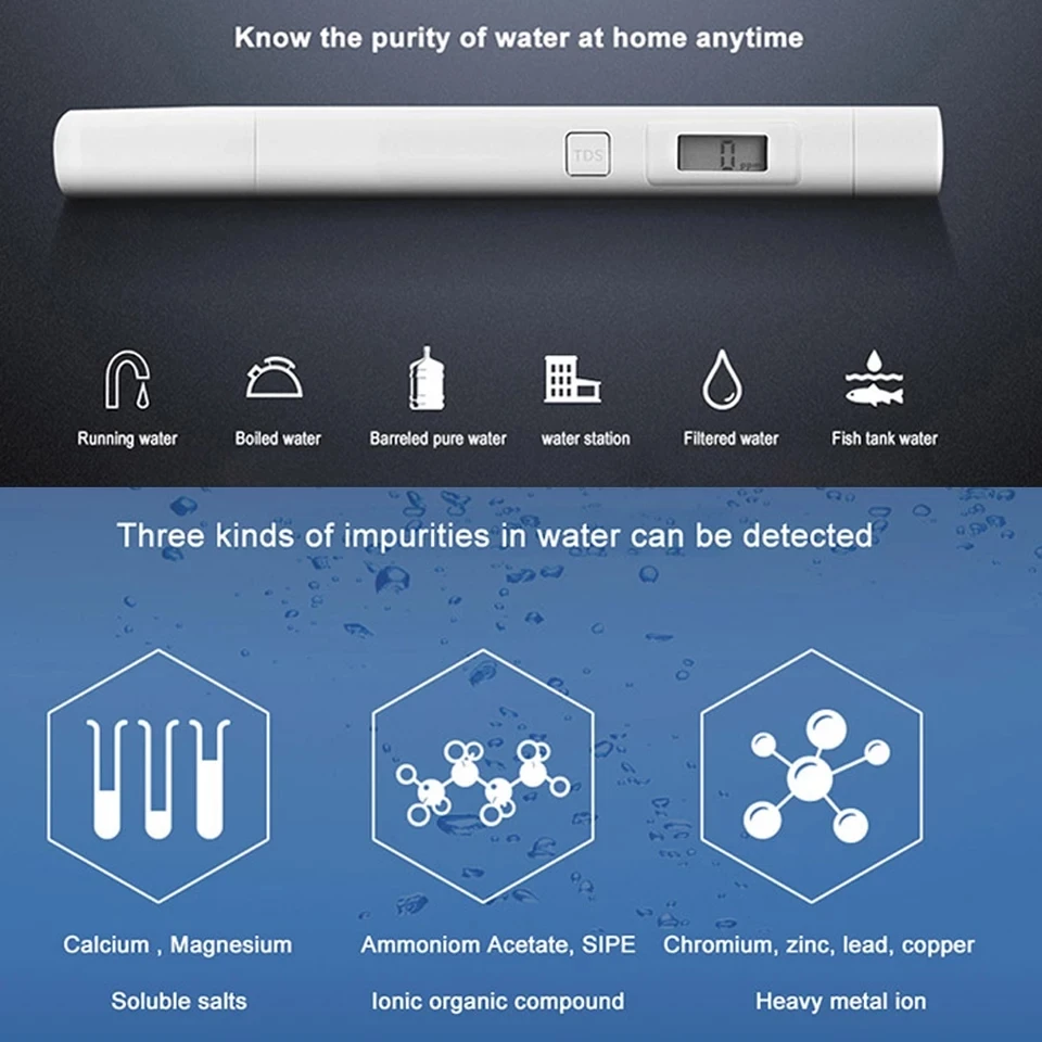 Оптовая продажа Лидер продаж тестер качества воды Xiaomi Mijia TDS профессиональный