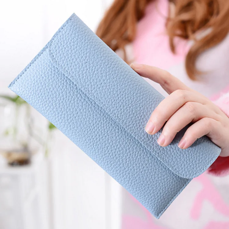 2018 Korean-style New Style Women's Wallet Women's Long Embossed Leather Thin Two-fold Pu Retro Solid Color Envelope Leather Wal
2018 Korean-style New Style Women's Wallet Women's Long Embossed Leather Thin Two-fold Pu Retro Solid Color Envelope Leather Wal