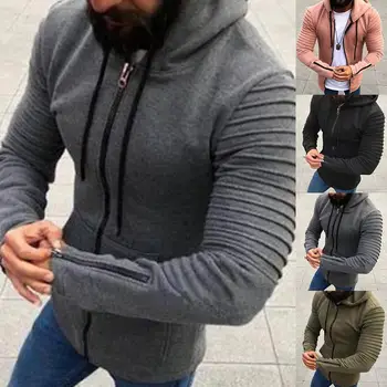 Casual Men Hoodies Sweatshirts Winter Warm Long Sleeve Zip Hoodie Coat Pleated Drawstring Sports Sweatshirt Men's Clothing
Casual Men Hoodies Sweatshirts Winter Warm Long Sleeve Zip Hoodie Coat Pleated Drawstring Sports Sweatshirt Men's Clothing