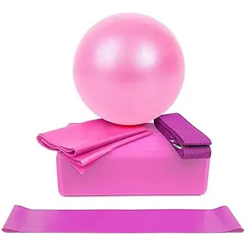Yoga Ball Yoga Brick Latex Towel Stretch Band Resistance Ring Fitness Equipment Set a New 
Yoga Ball Yoga Brick Latex Towel Stretch Band Resistance Ring Fitness Equipment Set a New
