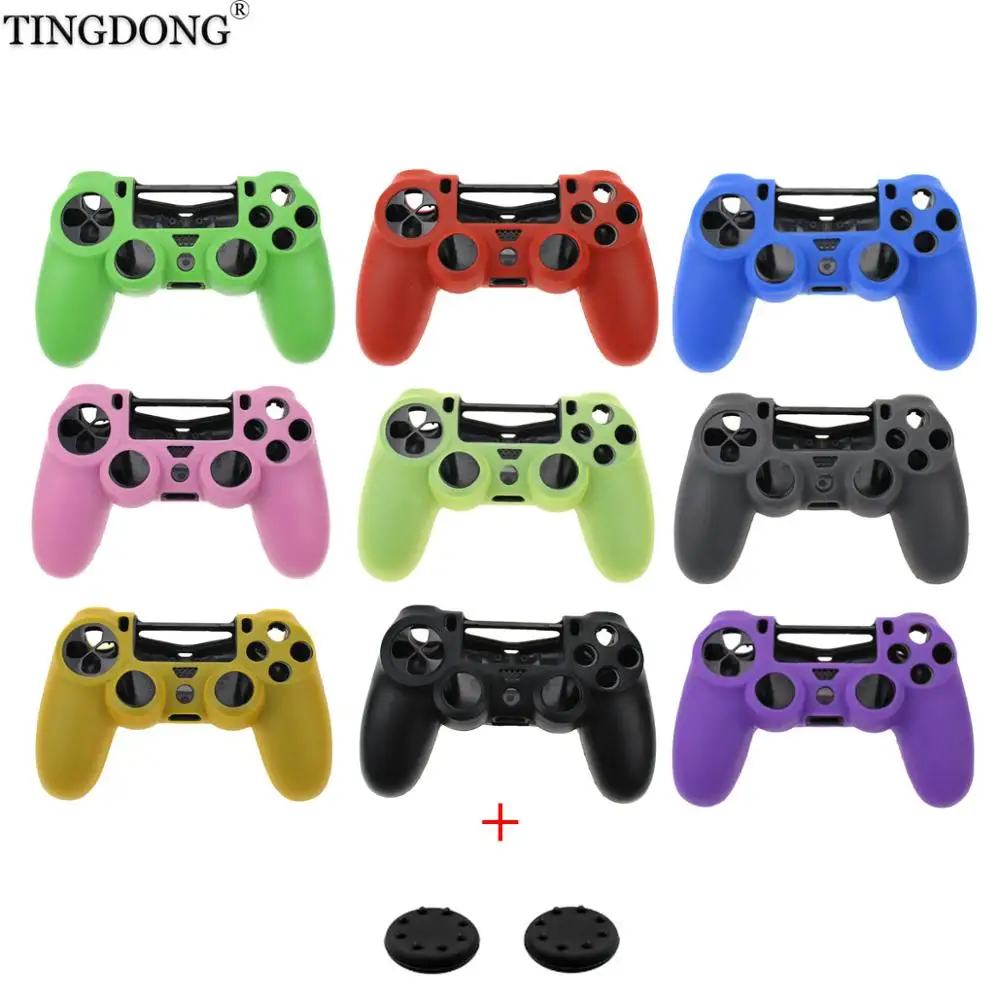 For Sony PlayStation PS4 Silicon Case With Grips Shell Silicone Rubber Gamepad Controller Protective Cover Case Protection Skin
For Sony PlayStation PS4 Silicon Case With Grips Shell Silicone Rubber Gamepad Controller Protective Cover Case Protection Skin