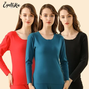 CYNTHRA Women's Long Underwear Seamless Thermal Round Neck Autumn Clothes Long Trousers Thickened woolen Underwear For Women
CYNTHRA Women's Long Underwear Seamless Thermal Round Neck Autumn Clothes Long Trousers Thickened woolen Underwear For Women