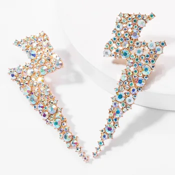 2019 Big Statement Rhinestone Lightning Earrings For Women Long Pendant Earings Fashion Jewelry Statement Geometric
2019 Big Statement Rhinestone Lightning Earrings For Women Long Pendant Earings Fashion Jewelry Statement Geometric