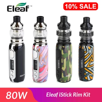 Original Eleaf iStick Rim Kit 80W with MELO 5 Atomizer 4ml/2ml+Built-in 3000mAh battery +EC-S/EC-M Coil head
Original Eleaf iStick Rim Kit 80W with MELO 5 Atomizer 4ml/2ml+Built-in 3000mAh battery +EC-S/EC-M Coil head