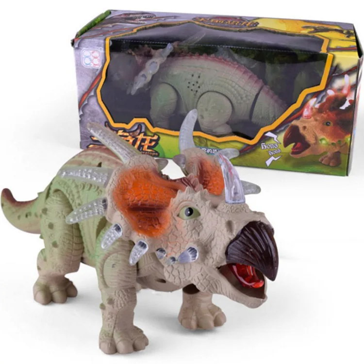 Children Simulation of Electric Dinosaur Sound-And-Light Walking Triceratops Model Toy Animals Stall Supply of Goods
Children Simulation of Electric Dinosaur Sound-And-Light Walking Triceratops Model Toy Animals Stall Supply of Goods